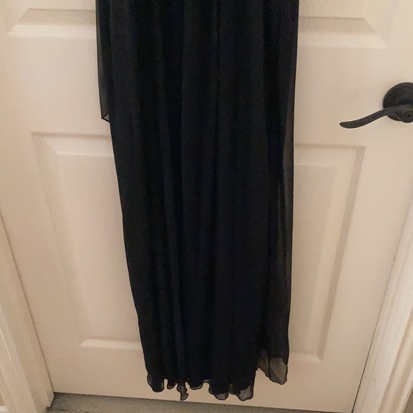 City Studio Full Length Strapless Formal Prom Dress Size 1 Gown White Black EUC - Picture 6 of 10